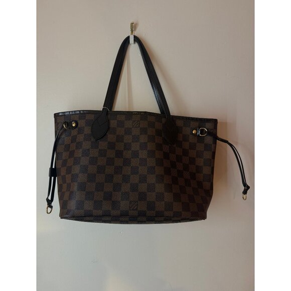 Louis Vuitton Brown Checkered Never-full Handbag - Picture 1 of 3